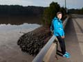 Teri Swezey, of Carrboro, hopes to heighten awareness of caregiving issues by walking 3,000 miles.