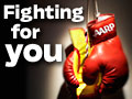 AARP Fighting for you-Photo of boxing gloves
