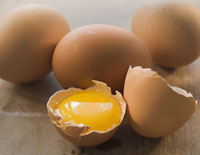 Cleanliness is essential when cooking with eggs.