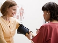 Nurse takes blood pressure, High blood pressure health quiz