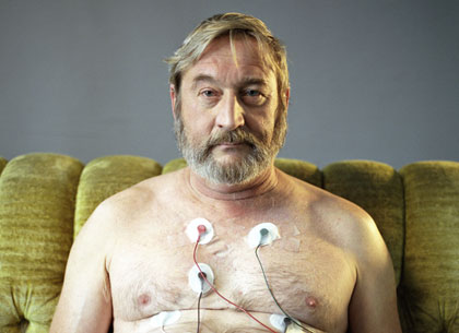 man with wires
