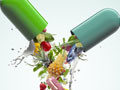 Capsule bursting with natural ingredients