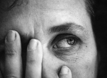 woman's face looking stressed woman's face looking stressed