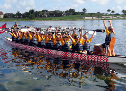 Team Leatherneck - dragon boat racing champs