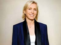 AARP fitness ambassador Martina Navratilova.
