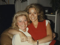 Author Alex Witchel with her mom, Dementia