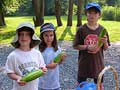 Kids and cucumbers