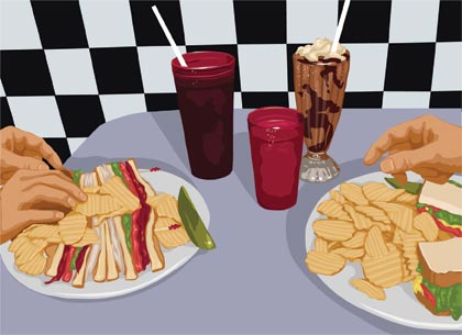 lunch on the table lunch on the table