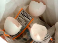 eggshells in the garbage
