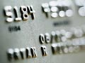 Credit card close up