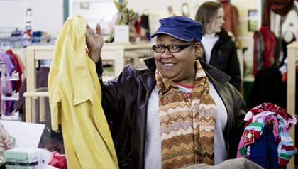 Bargain hunter - Thrift stores are often community centers, with classes, food and meeting rooms.