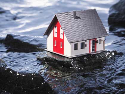 Casa en la mitad del agua Casa en la mitad del agua