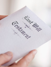 Last will and testament Last will and testament