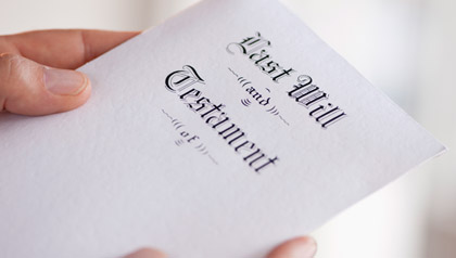 Last will and testament