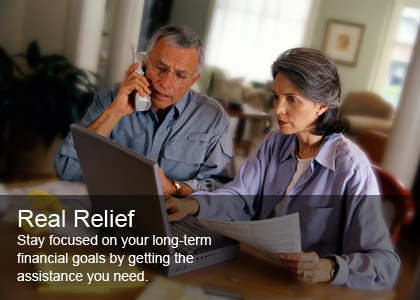 couple reviewing their finances