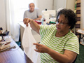 Laureen and Charles Braxton, FNS educates older people about getting financial help for groceries