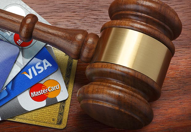Credit cards in court, bankruptcy.