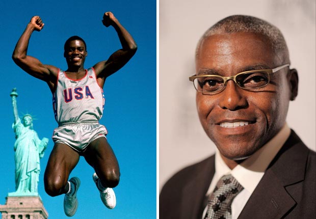 Carl Lewis Olympian track field gold medal