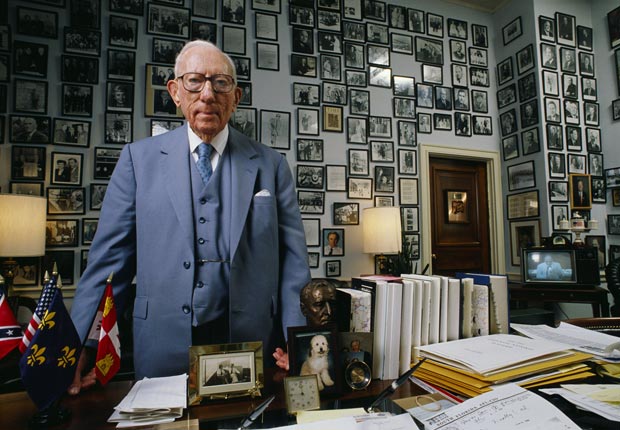 Claude Pepper in his office in the House of Representatives