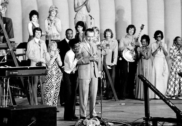 Sammy Davis Jr hugs Nixon, historic moments at the Republican Convention