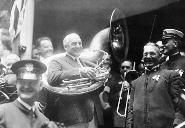Warren G. Harding, tuba, historic moments at the Republican Convention