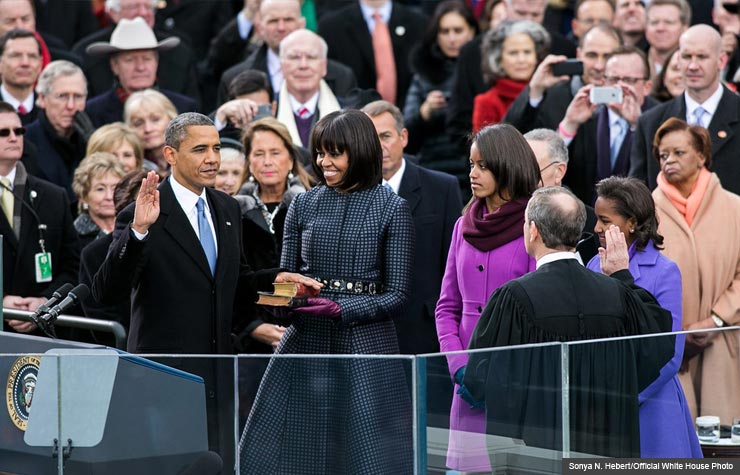 President Obama sworn in for second term of presidency