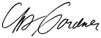 Chris Gardner signature