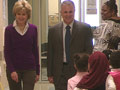 Jane Pauley and Anthony Tata visit a D.C. public school. Jane Pauley and Anthony Tata visit a D.C. public school.