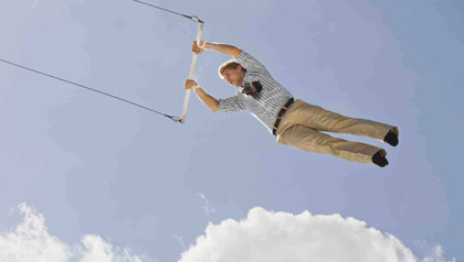 Man on flying trapeze experiencing Marc Freedman's Big Shift after midlife Man on flying trapeze experiencing Marc Freedman's Big Shift after midlife