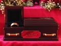 Not sure what to do with your wedding ring after a divorce? How about the wedding ring coffin?