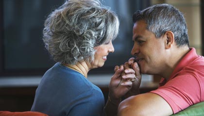 better sex advice-couple smiling at one another