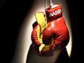 Boxing gloves with AARP logo show commitment to fight cuts in Medicare and Social Security