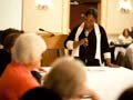 Gayle Deadwyler and other AARP volunteers receive training to facilitate Youï¿½ve Earned a Say sessions. 