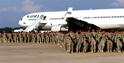 Tropas americanas de regreso a casa