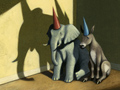 An elephant and a donkey in dunce caps illustrate David M. Walker's opinion piece on restoring fiscal sanity.