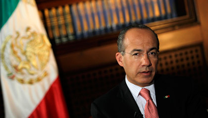 Felipe Calderon, president of Mexico 