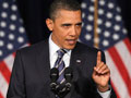 President Barack Obama outlines his fiscal policy during an address at George Washington University in Washington DC, Wednesday, April 13, 2011