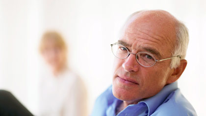 portrait of serious man