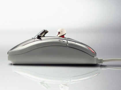 computer mouse race car computer mouse race car