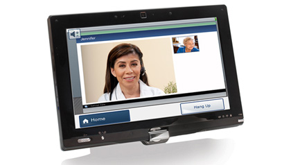 Care Innovations™ Guide is a computer that connects patients and healthcare professionals remotely
