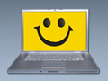 senior-friendly technology from computers to cell phones, happy faces