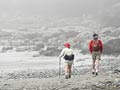 Couple walking for walking adventures and travel