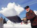 Older man shovels snow- Worst states to retire 2011-Maine is the very worst