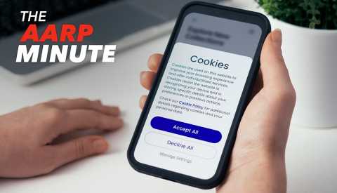 a hand holding a phone with the word cookies on it