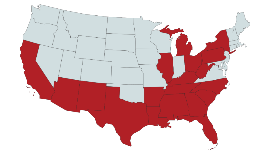 Grants US Map