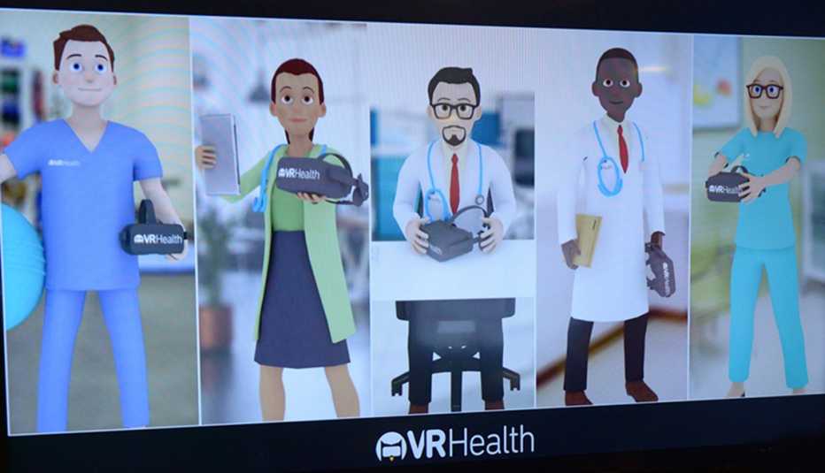 A screenshot of virtual reality doctors