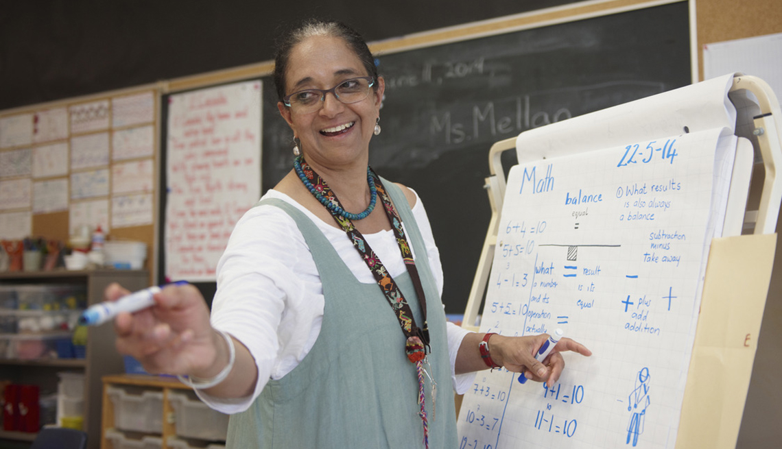 Teacher with Flip Chart, Classroom Interaction, The NRTA Pension Education Toolkit