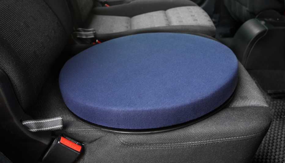 swivel cushion in a car for those with a disability
