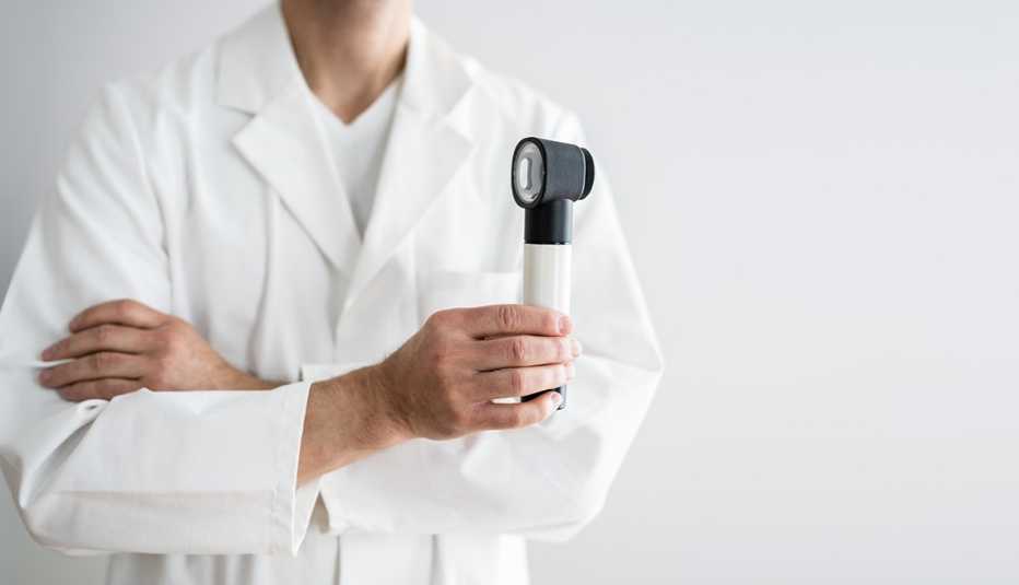 doctor in lab coat