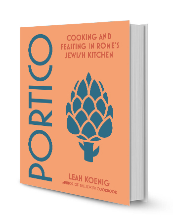cover of portico cookbook showing a drawing of an artichoke